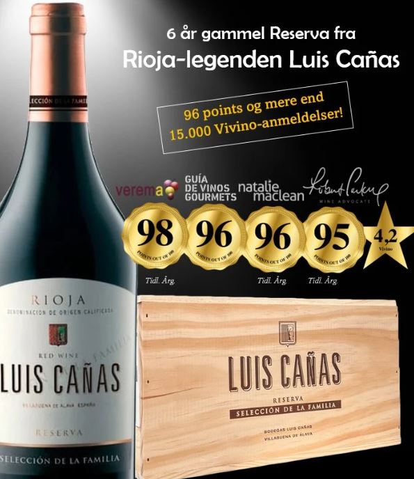 Luis Cañas, Rioja Reserva Seleccion de la Familia 2018 (TRÆKASSE)